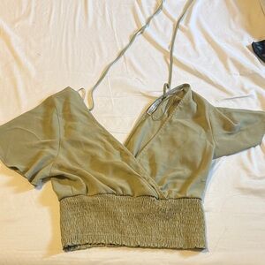 Olive Green Women's crop Top